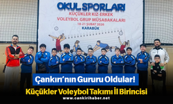 Çankırı’nın Gururu Oldular! Küçükler Voleybol Takımı İl Birincisi
