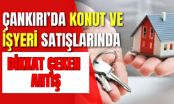 Çankırı’da Konut ve İşyeri Satışlarında Dikkat Çeken Artış