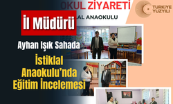İl Müdürü Ayhan Işık Sahada: İstiklal Anaokulu’nda Eğitim İncelemesi