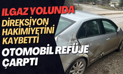 Ilgaz Yolunda Direksiyon Hakimiyetini Kaybetti: Otomobil Refüje Çarptı