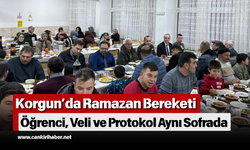 Korgun’da Ramazan Bereketi: Öğrenci, Veli ve Protokol Aynı Sofrada
