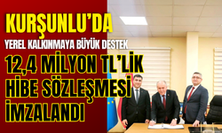 Kurşunlu’da Yerel Kalkınmaya Büyük Destek: 12,4 Milyon TL’lik Hibe Sözleşmesi İmzalandı