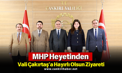 MHP Heyetinden Vali Çakırtaş’a Hayırlı Olsun Ziyareti