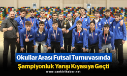 Okullar Arası Futsal Turnuvasında Şampiyonluk Yarışı Kıyasıya Geçti