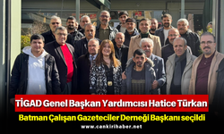 TİGAD Genel Başkan Yardımcısı Hatice Türkan Batman Çalışan Gazeteciler Derneği Başkanı seçildi
