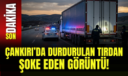 Çankırı’da Durdurulan Tırdan Şoke Eden Görüntü!