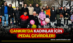Çankırı’da kadınlar için pedal çevirdiler!
