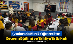 Çankırı’da Minik Öğrencilere Deprem Eğitimi ve Tahliye Tatbikatı