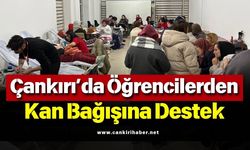 Çankırı’da Öğrencilerden Kan Bağışına Destek