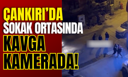 Çankırı’da Sokak Ortasında Kavga Kamerada!