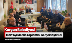 Korgun Belediyesi Mart Ayı Meclis Toplantısı Gerçekleştirildi