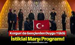 Korgun’da Gençlerden Duygu Yüklü İstiklal Marşı Programı!