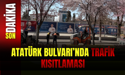 Atatürk Bulvarı’nda Trafik Kısıtlaması
