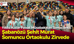 Yıldız Kızlar Futsal Müsabakaları Sonuçlandı: Şabanözü Şehit Murat Somuncu Ortaokulu Zirvede