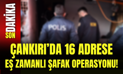 Çankırı’da 16 Adrese Eş Zamanlı Şafak Operasyonu!
