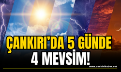 Çankırı’da 5 Günde 4 Mevsim!
