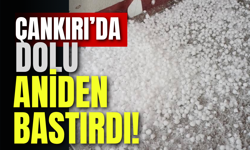 Çankırı’da Dolu Aniden Bastırdı!