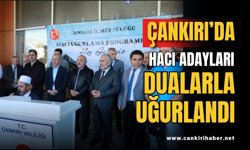 Çankırı’da Hacı Adayları Dualarla Uğurlandı