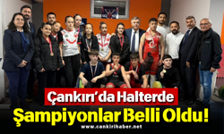 Çankırı’da Halterde Şampiyonlar Belli Oldu!