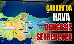 Çankırı’da Hava Dengesiz Seyredecek