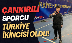 Çankırılı Sporcu Türkiye İkincisi Oldu!