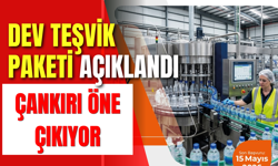 Dev Teşvik Paketi Açıklandı, Çankırı Öne Çıkıyor