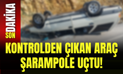 Kontrolden Çıkan Araç Şarampole Uçtu!