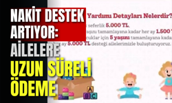 Nakit Destek Artıyor: Ailelere Uzun Süreli Ödeme