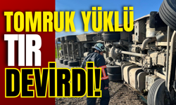 Tomruk Yüklü Tır Devirdi!