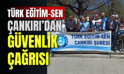 Türk Eğitim-Sen Çankırı’dan Güvenlik Çağrısı