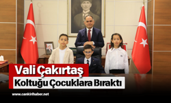 Vali Çakırtaş Koltuğu Çocuklara Bıraktı