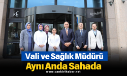 Vali ve Sağlık Müdürü Aynı Anda Sahada