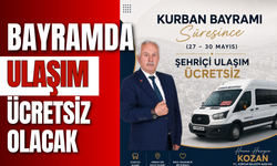 Bayramda Ulaşım Ücretsiz Olacak