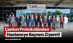 Çankırı Protokolünden Hastaneye Bayram Ziyareti