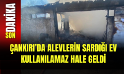 Çankırı’da Alevlerin Sardığı Ev Kullanılamaz Hale Geldi