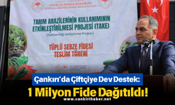 Çankırı’da Çiftçiye Dev Destek: 1 Milyon Fide Dağıtıldı!