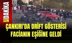 Çankırı’da Drift Gösterisi Facianın Eşiğine Geldi