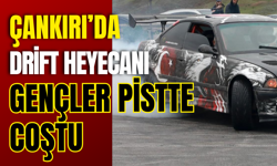 Çankırı’da Drift Heyecanı: Gençler Pistte Coştu