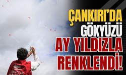 Çankırı’da Gökyüzü Ay Yıldızla Renklendi!