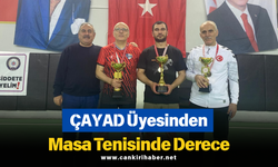 ÇAYAD Üyesinden Masa Tenisinde Derece