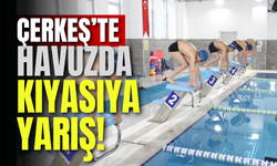Çerkeş’te Havuzda Kıyasıya Yarış!