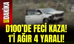 D100’de Feci Kaza! 1’i Ağır 4 Yaralı!