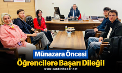 Münazara Öncesi Öğrencilere Başarı Dileği!