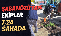 Şabanözü’nde Ekipler 7/24 Sahada