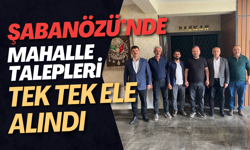 Şabanözü’nde Mahalle Talepleri Tek Tek Ele Alındı