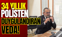 34 Yıllık Polisten Duygulandıran Veda!