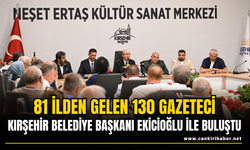 81 ilden gelen 130 gazeteci Kırşehir Belediye Başkanı Ekicioğlu ile Buluştu