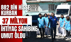 882 Bin Hisse Kurban, 37 Milyon İhtiyaç Sahibine Umut Oldu