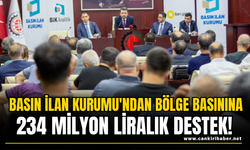 Basın İlan Kurumu'ndan Bölge Basınına 234 Milyon Liralık Destek!