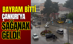 Bayram Bitti, Çankırı’ya Sağanak Geldi!